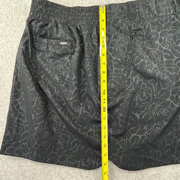 Orvis Skort Womens XXL Black Floral Pull On Lined Shorts Performanc Tennis Sport - Picture 11 of 13